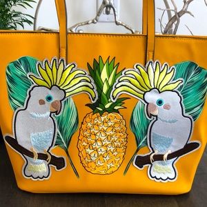 Cockatoo & Pineapple Tote Bag